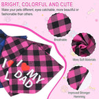 GreenJoy Cute Plaid Dog Bandana – Washable Pet Triangle Scarf - Image 5