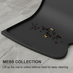 OHMO Dog Food Mat w/Residue Collection Pocket Silicone Pet Feeding Mat - Image 3