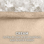 Furhaven Replacement Dog Bed Cover Ultra Plush Faux Fur & Suede Contour Luxe - Image 4