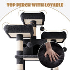 SHA CERLIN 81 Inches Extra Large Cat Tree - Image 4