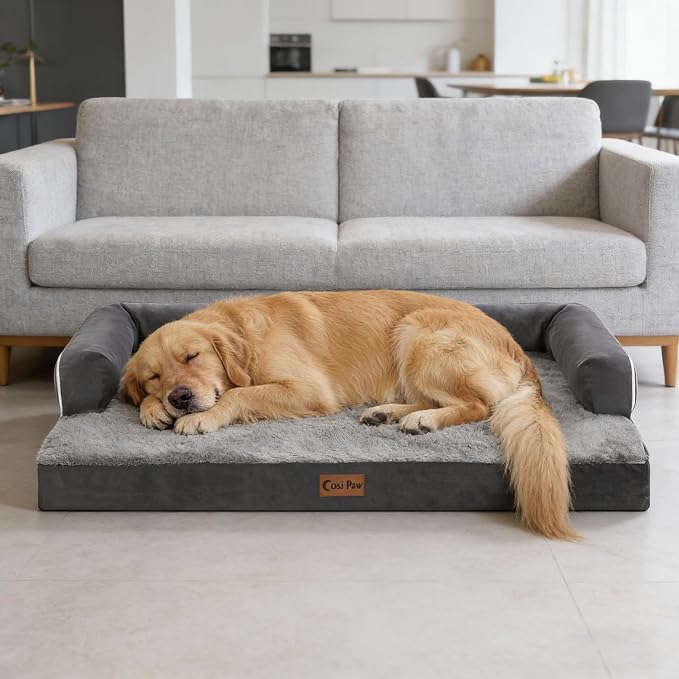 Orthopedic Dog Beds for Extra Large Dogs, Waterproof Egg Crate Foam XL Dog Bed - Image 9