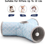 Tempcore Cat Tunnels for Indoor Cats Fleece-Lined in for Warmth, Pet Tube Toys - Image 6