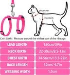 PUPTECK Adjustable Cat Harness and Leash Set Escape Proof Kitten Strap Collar - Image 2