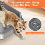 Stainless Steel Cat Litter Box, Odor Free Metal Litter Box - Image 3
