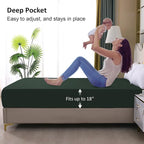 King Mattress Protector Waterproof, Fitted Sheet Style Breathable Mattress Cover - Image 4