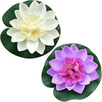 2PCS 10CM/3.94Inch Birdbath Fountain Accessory Lotus Leaf Flower Floating Spray by LUORNG