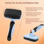 3PCS Cat & Dog Brush Set: Slicker & Deshedding Brush, Dematting Comb, and Bath - Image 5