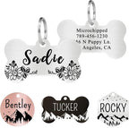 Ultra Joys Stainless Steel Pet ID Tag Dog Name Tags Personalized Front and Back by UltraJoys