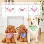 4PCS Spring Dog Bandanas Cat Birthday Cute Soft Cotton Puppy Scarfs Washable - Image 7
