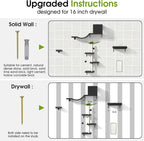 5-in-1 Cat Wall Shelves for 16 Inch Drywall: Space-Saving Wall Mounted Cat - Image 5