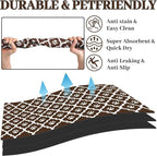 Dog Food Mat 12X20 Inch Pet Feeding Absorbent Mats - Image 2