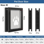 CEESC Dog Door for Pets Up to 45 lb, Weatherproof Pet Door for Cats and Dogs - Image 6