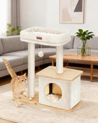 Modern Cat Tree for Indoor Cats, Nordic Loft Style, Wooden Cat Tower - Image 7