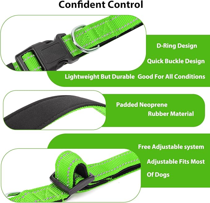Reflective Dog Collar Padded - Image 4
