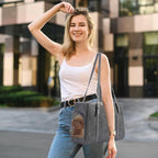 Fashion Dog Purse Pet Carrier Leather Bag - Image 7