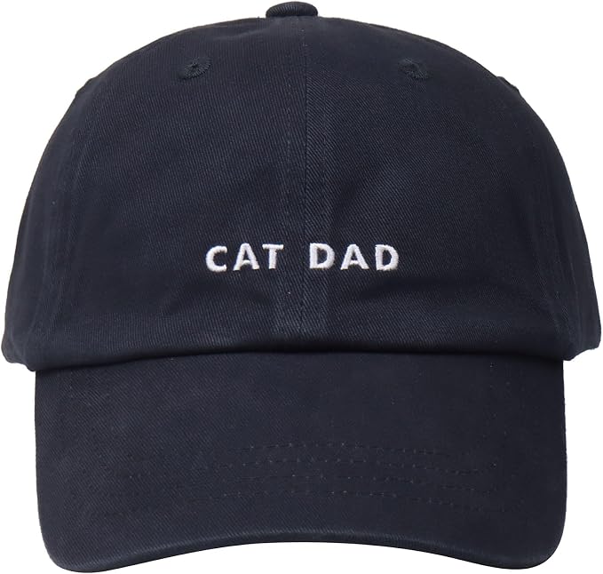 Cat Mom & Dad Hats for Proud Cat Parents | for Men & Women | Embroidered Text by Hatphile