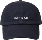 Cat Mom & Dad Hats for Proud Cat Parents | for Men & Women | Embroidered Text by Hatphile