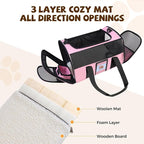 Soft Cat Carrier for Pets Up to 25 lbs, Cat Pet Travel Bag - Image 3