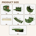 13-in-1 Cat Wall Shelves, Wall Mounted Cats Furniture Set - Image 2