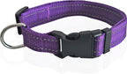 Adjustable Nylon Dog Collar, Reflective Collar 1 Inch 3/4 Inch 5/8 Inch Wide by TAIDA