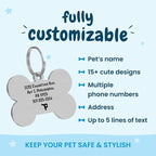 PawFurEver Custom Engraved Pet ID Tag – Personalized Dog Name Tag - Image 3
