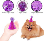 10 Pcs Dog Birthday Hat Set for Small Medium Dogs Cat Puppies, Mini Party Hat - Image 2
