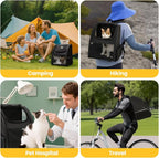 Cat Backpack Carrier for Small Dogs and Cats Fit Up to 15 Lbs, Small Dog - Image 9