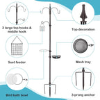 Bird Feeder Stand Pole, 77 Inch Feeding Station Kit - Image 5