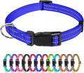 TagME Reflective Nylon Dog Collars, Adjustable Classic Dog Collar by TagME