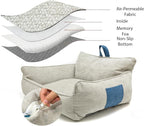 Orthopedic Dog Bed with Memory Foam, Washable Plush Pet Bed - Image 3