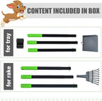 Niubya Pooper Scooper for Dogs, Metal Poop Scooper Tray and Rake Set - Image 5