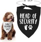 2 Pack Baby Security in Training and Head of Security, Dog Bandanas - Image 3