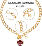 HOWWFALY Dog Collar and Cat Chain Necklace Stainless Steel Adjustable 18K Gold - Image 4