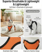 Luxelle 2 Pack Escape-Proof Cat Harness and Leash Set - Image 3