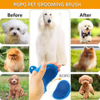 ROPO Dog Bath Brush, Dog Shampoo Brush Soothing Massage Rubber Comb - Image 5