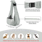 PETLOFT Reversible Small Dog Cat Sling Carrier, Adjustable Hands Free Cross - Image 2