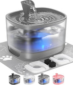 Veken Cat Water Fountain with Detachable Tank, 84oz/2.5L Pet Drinking Dispenser by Veken
