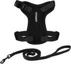 Voyager Escape-Proof Step-in Lock Cat Harness & 5ft Neoprene-Handle Leash Set by BestPetSuppliesLLC