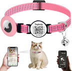 Reflective Kitten Collar Breakaway Apple Air Tag Cat Collar, GPS Cat Collar by Taghelp