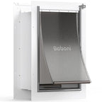 Baboni Pet Door for Wall, Steel Frame and Telescoping Tunnel, Aluminum Lock by Baboni