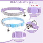 EXPAWLORER Soft Velvet Safe Cat Collars - Image 3
