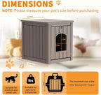 Cat Litter Box Enclosure, Openable Front Door & Raised Floor - Image 6