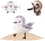 Potaroma Cat Toys Flapping Bird, Lifelike Sandpiper Chirp Tweet, Rechargeable by Potaroma