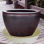 3 Pack of 25 26 inch Plant Saucer, 4.2" Depth, Large Deep Plastic Flower - Image 6