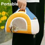 ABLAZEZAI Guinea Pig Carrier, Small Animal Snake Travel Bag, Breathable Outdoor - Image 7