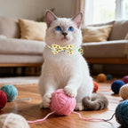 Breakaway Cat Collar with Removable Bow Tie and Bell, Cute Multi-Style Patterns - Image 7