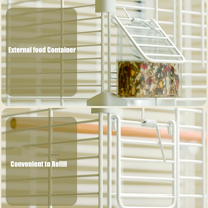 Basic Bird Cage, 24.8inch Parrot Cage, Bird Cage - Image 6