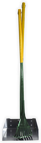 Four Paws Stainless Steel Long-Handled Dog Pooper Scooper Rake & Pan 2 Piece Set - Image 3