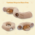 PEQULTI Cat Donut Tunnel with Bed - Image 3