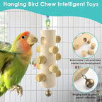 3pcs Natural Wood Bird Perch Toys, Rotating Perch Stand, L-Shaped Perches - Image 5